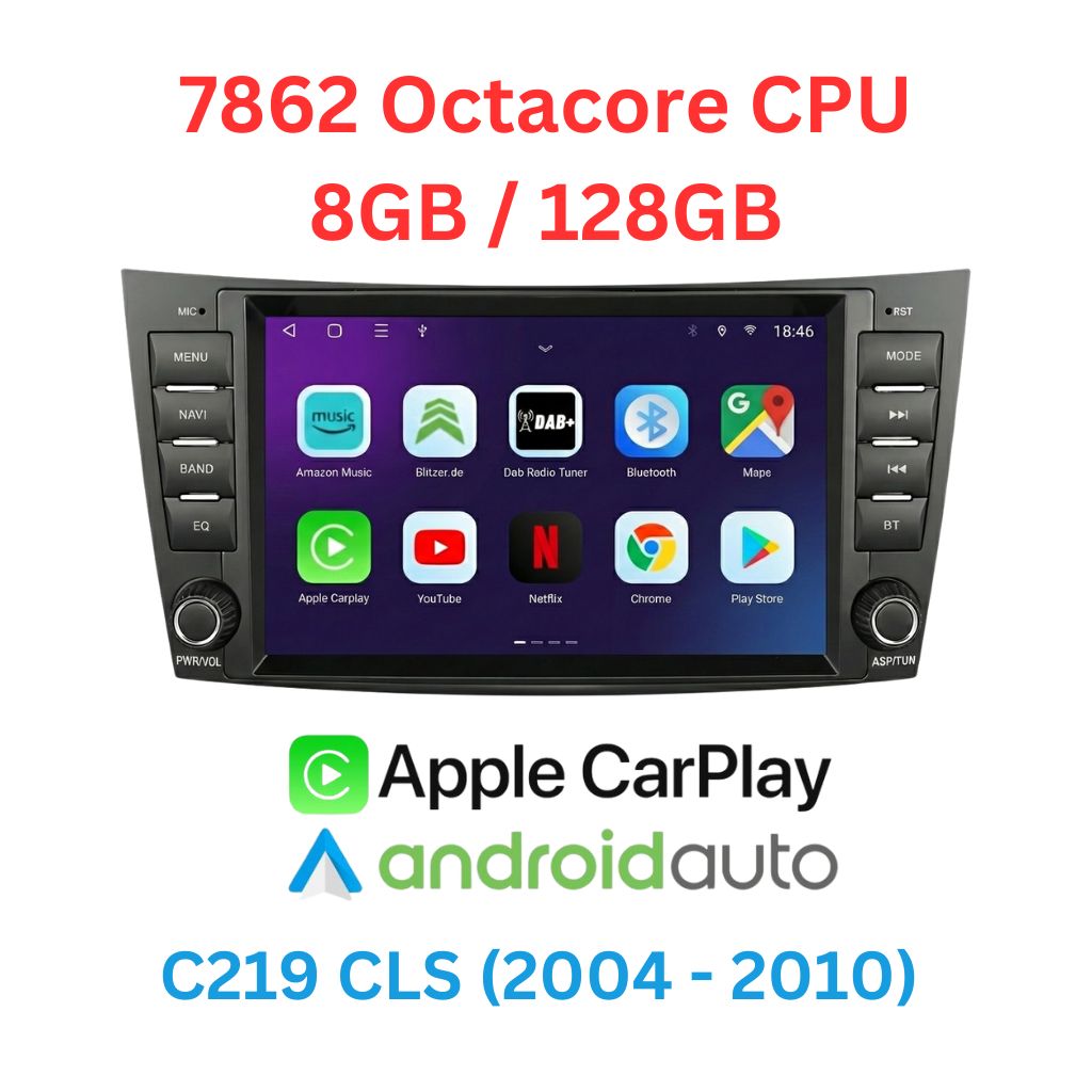 Android Radio CLS C219 Carplay W211 8/128