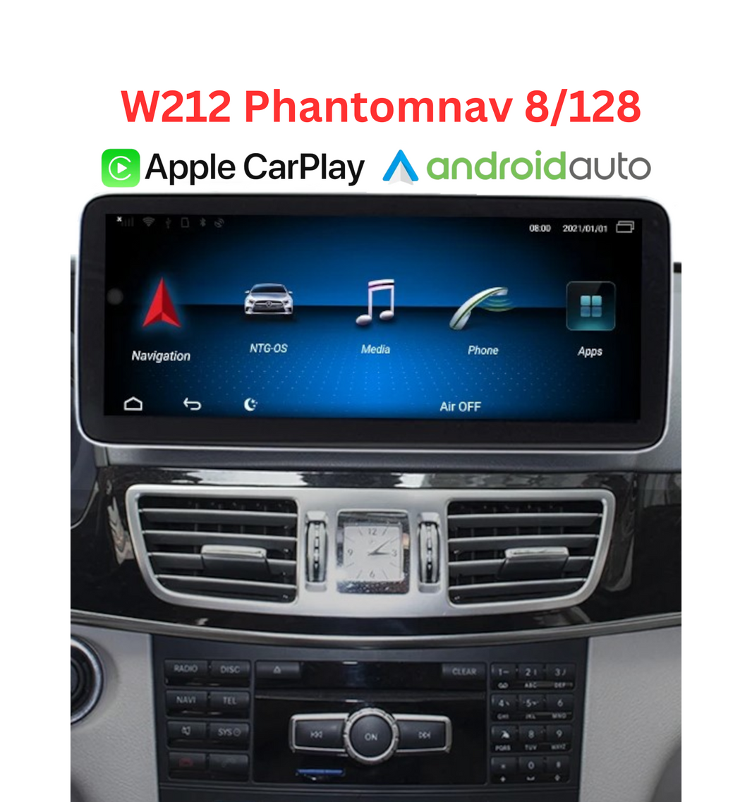 W212 E Klasse Phantomnav Android Multimedia Player, MTK8581 8/128 10,25