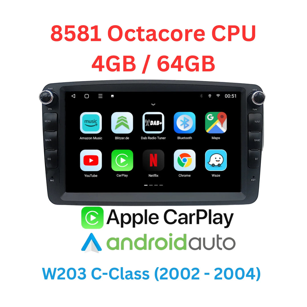 Androidradio Phantomnav w203 w209