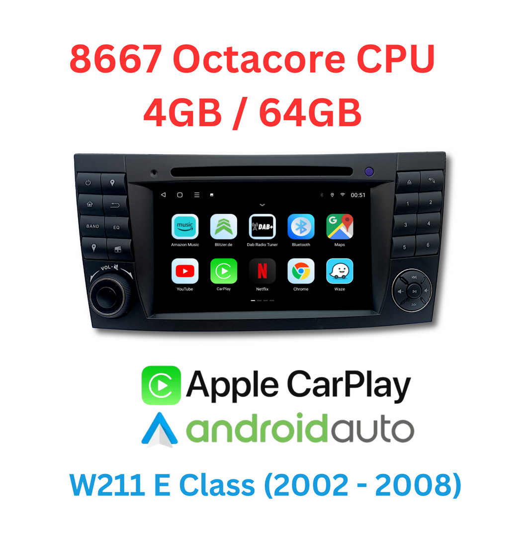 W211 E Klasse Phantomnav Android Multimedia Player, 4/64 8667 Original Style