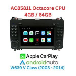 W639 V Klasse Vito Viano Phantomnav Android Multimedia Player, AC8581L 4/64 Original Style