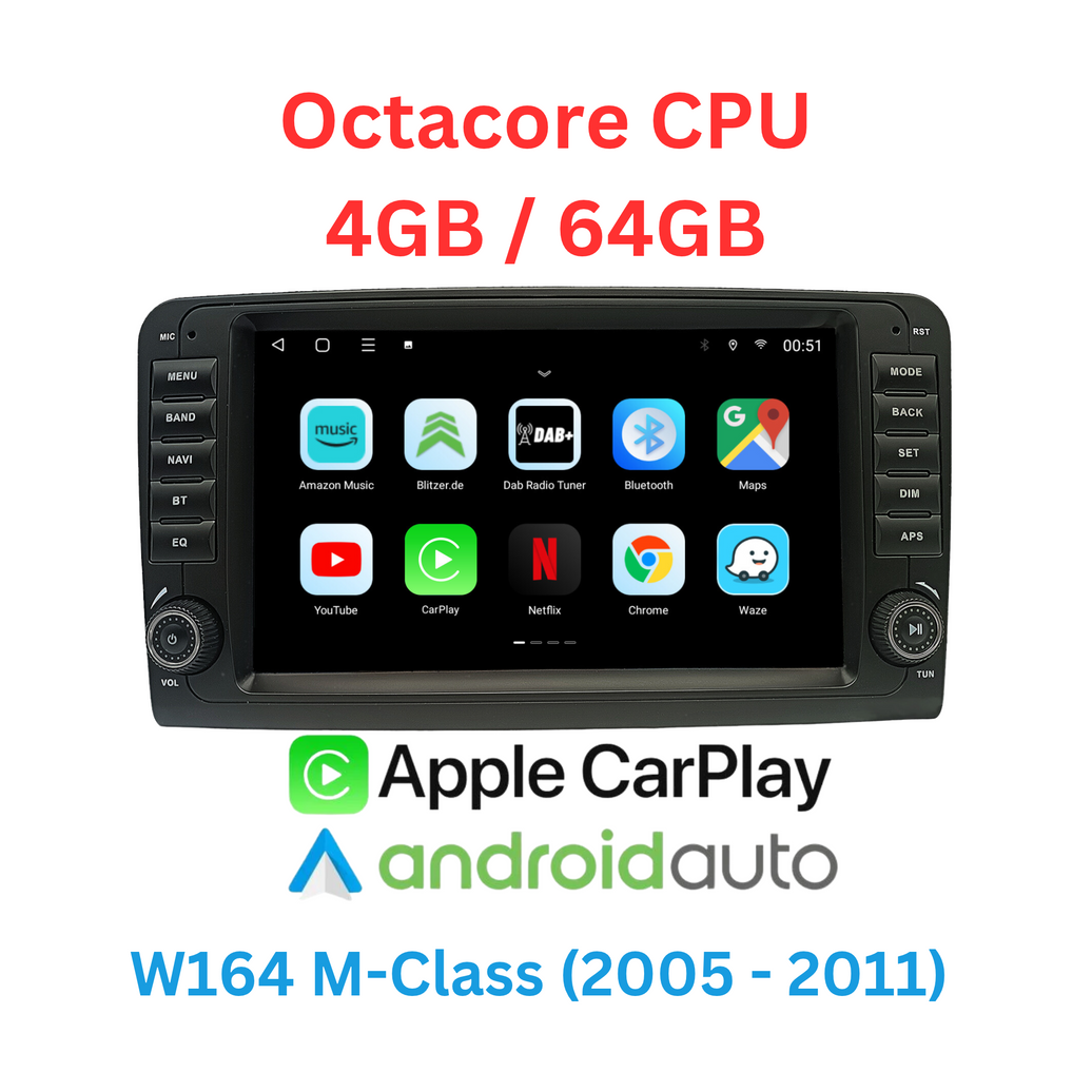 W164, X164 M + GL Klasse Phantomnav Android Multimedia Player