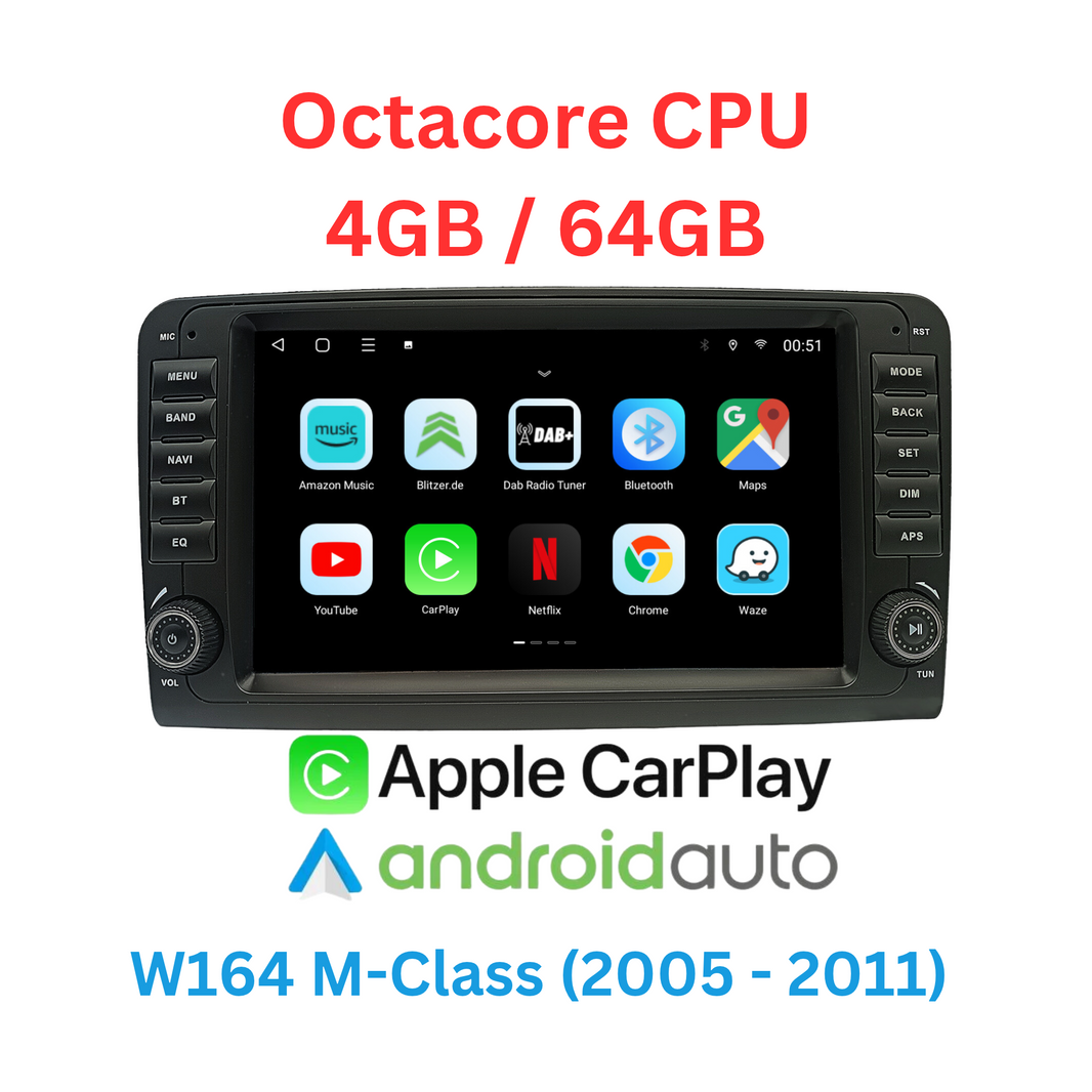 W164, X164 M + GL Klasse Phantomnav Android Multimedia Player