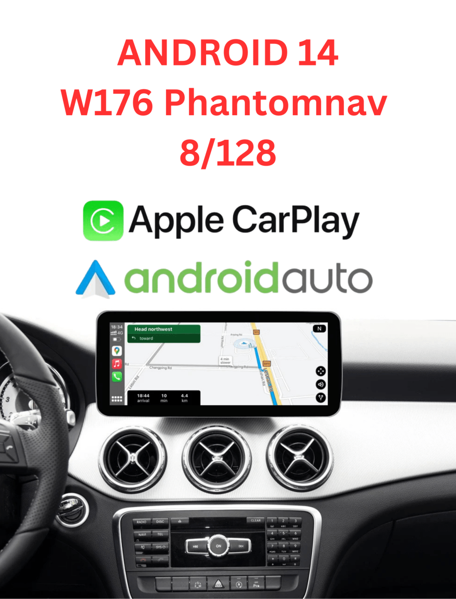 W176 A Klasse Phantomnav Android Multimedia Player, 8/128 12,3inch