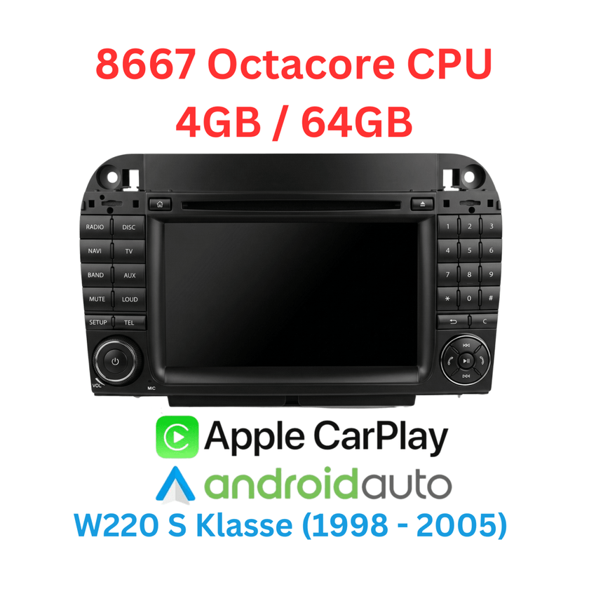 Für Mercedes S-Klasse W220 – Exklusiv Car-Hifi Komplett-Umbau (Inkl. Montage & Hardware)