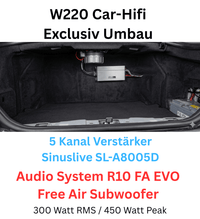 Für Mercedes S-Klasse W220 – Exklusiv Car-Hifi Komplett-Umbau (Inkl. Montage & Hardware)